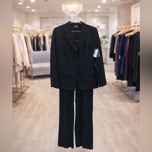 East 5th Womens 2 Piece Black Pinstripe Suit Blazer and Pants New Size 16 and 18